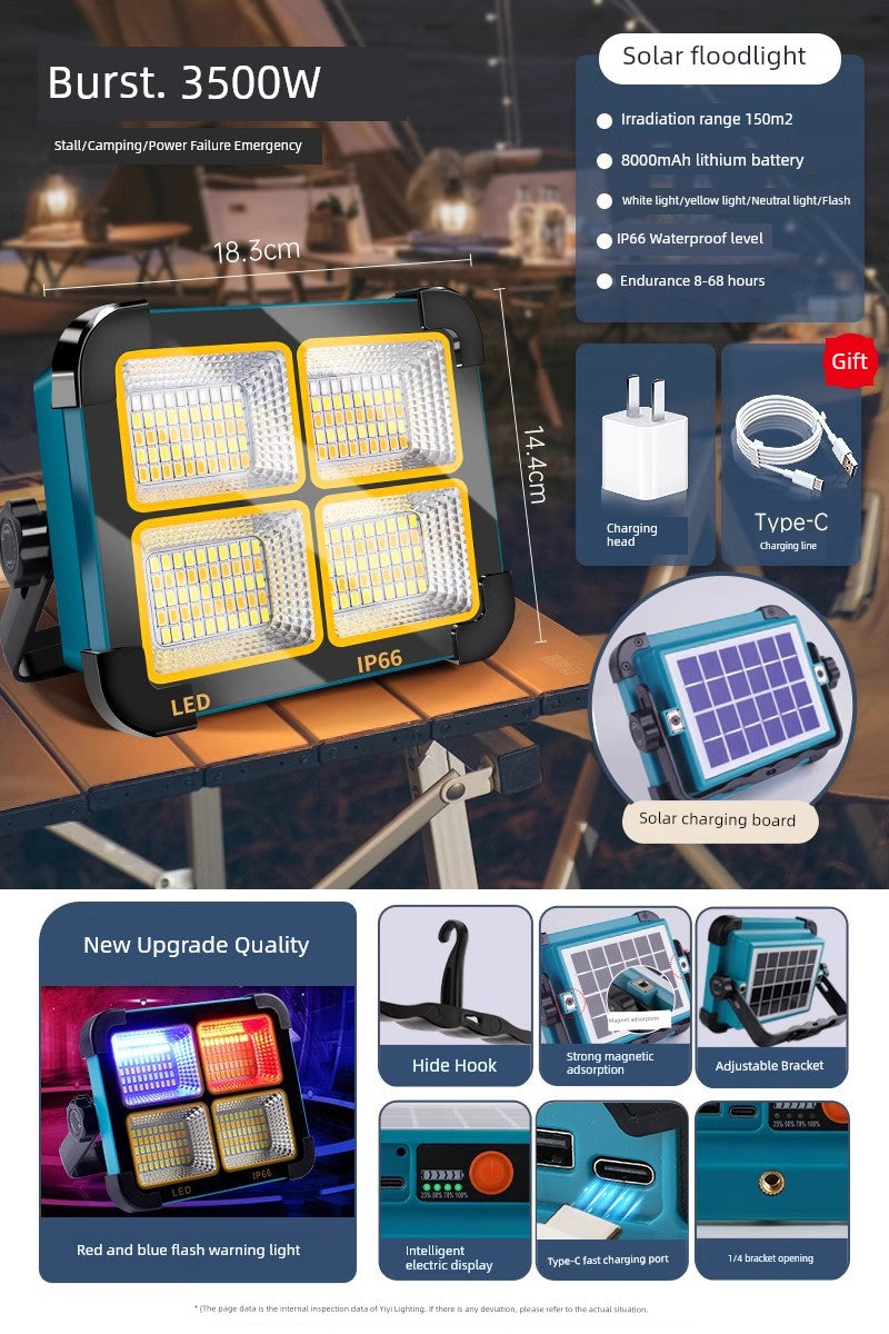 LED Solar Emergency Light