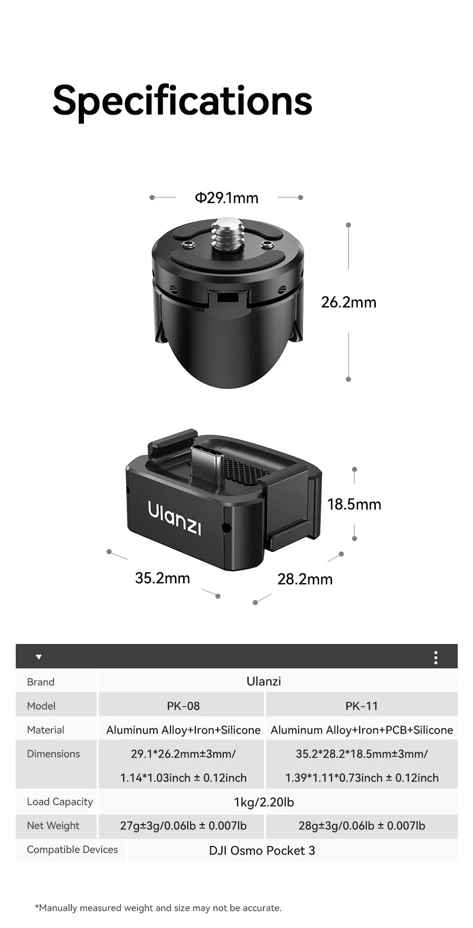 Pocket 3 Mini Tripod Kit
