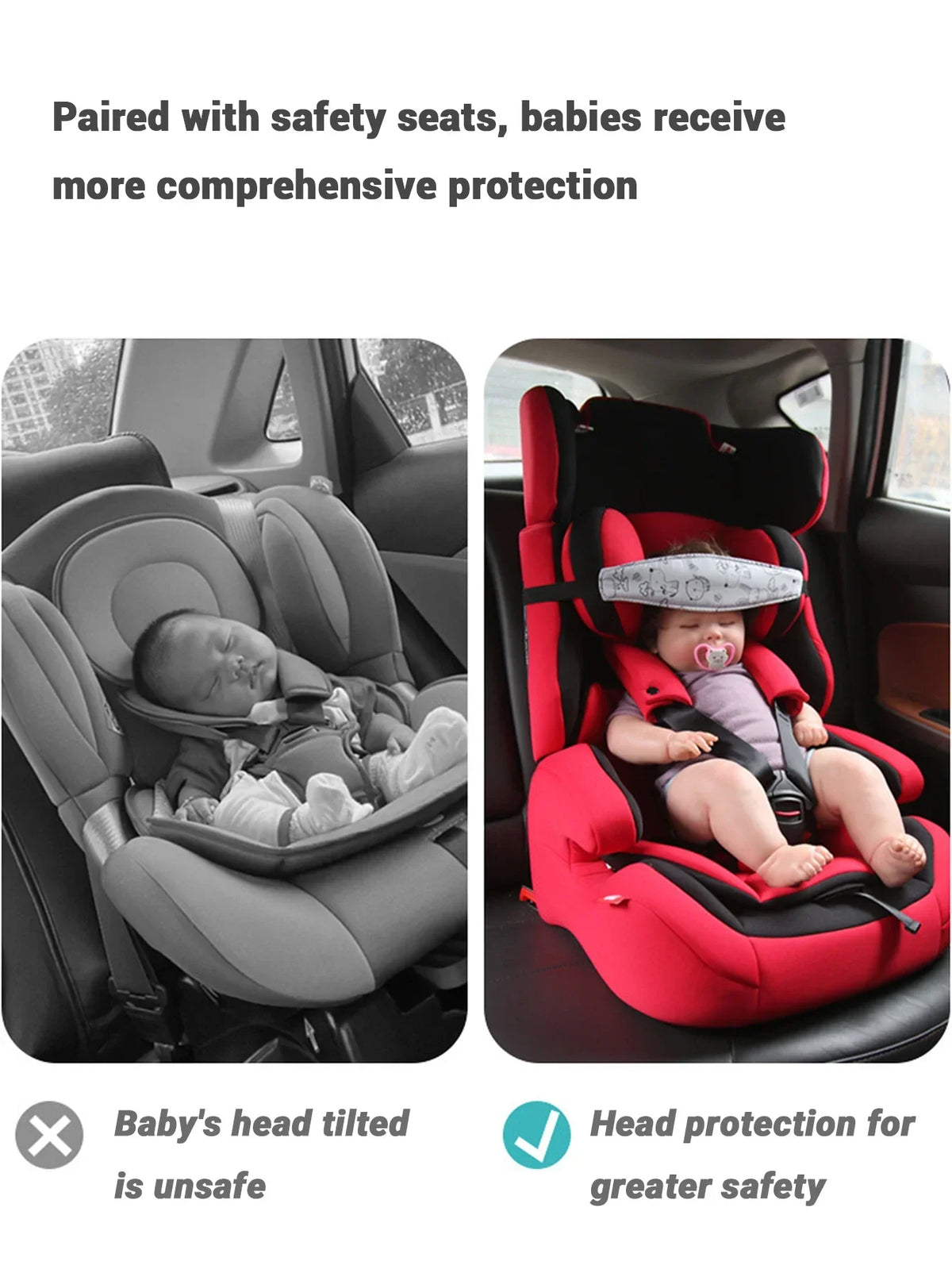 Baby Car Seat Head Support Pillow