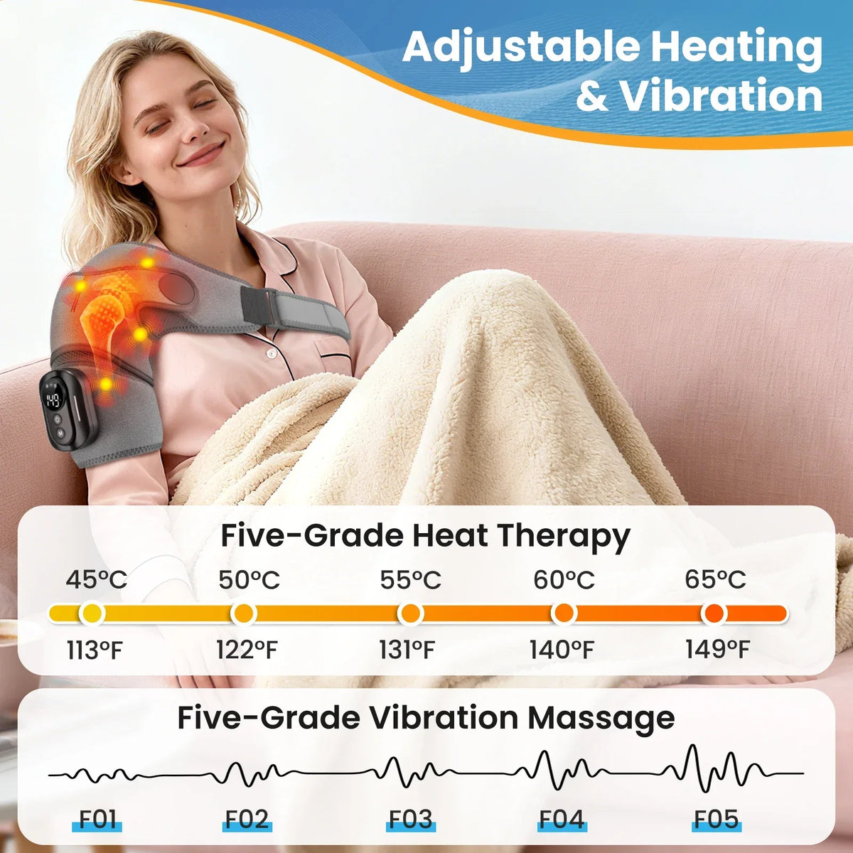 Heated Shoulder Massage Belt