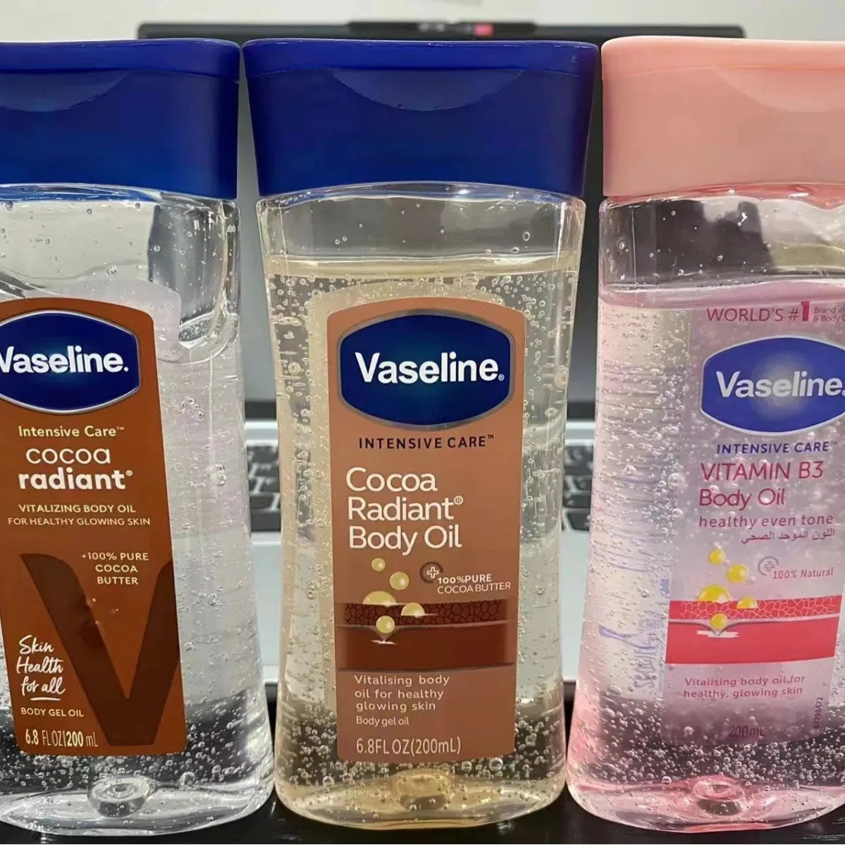 Long-lasting Moisturizing Vaseline Cocoa Body Oil 200ml