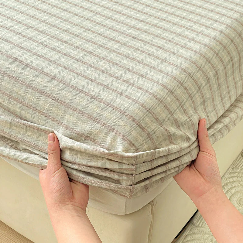 Pure Cotton Fitted Soft Mattress Cover for Kids & Adults