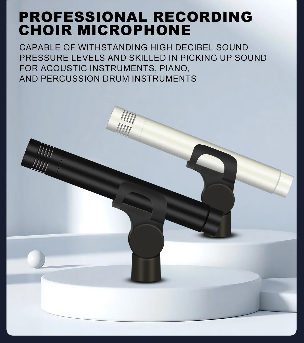 C02 Champagne Colored Metal Condenser Microphone