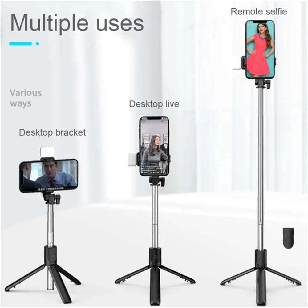 3-in-1 Selfie Stick Bluetooth Remote Tripod
