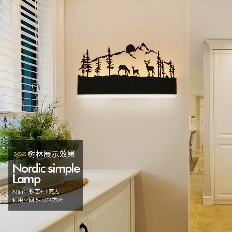 Sonce Black Wall Lamp