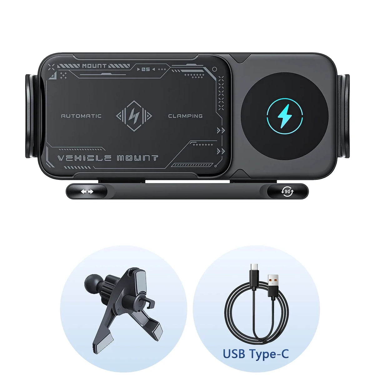 Foldable Wireless Car Phone Holder