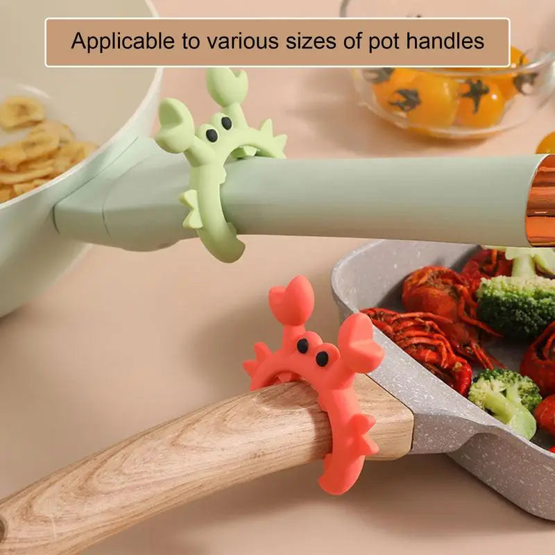 Crab-Shaped Silicone Utensil Rest