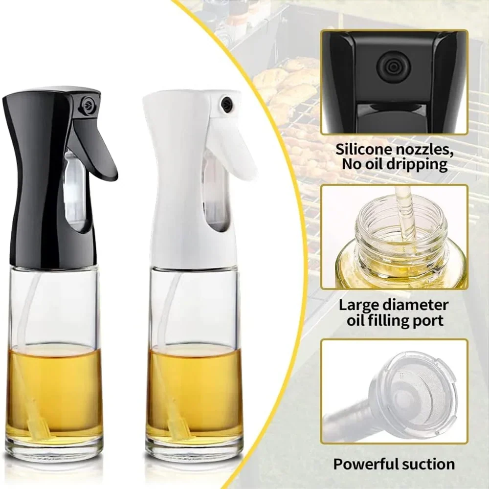 Oil Spray for Cooking - Olive Oil Dispenser Bottle Sprayer Mist-Reusable Food Grade Oil Vinegar,Spray Bottle Kitchen Accessories
