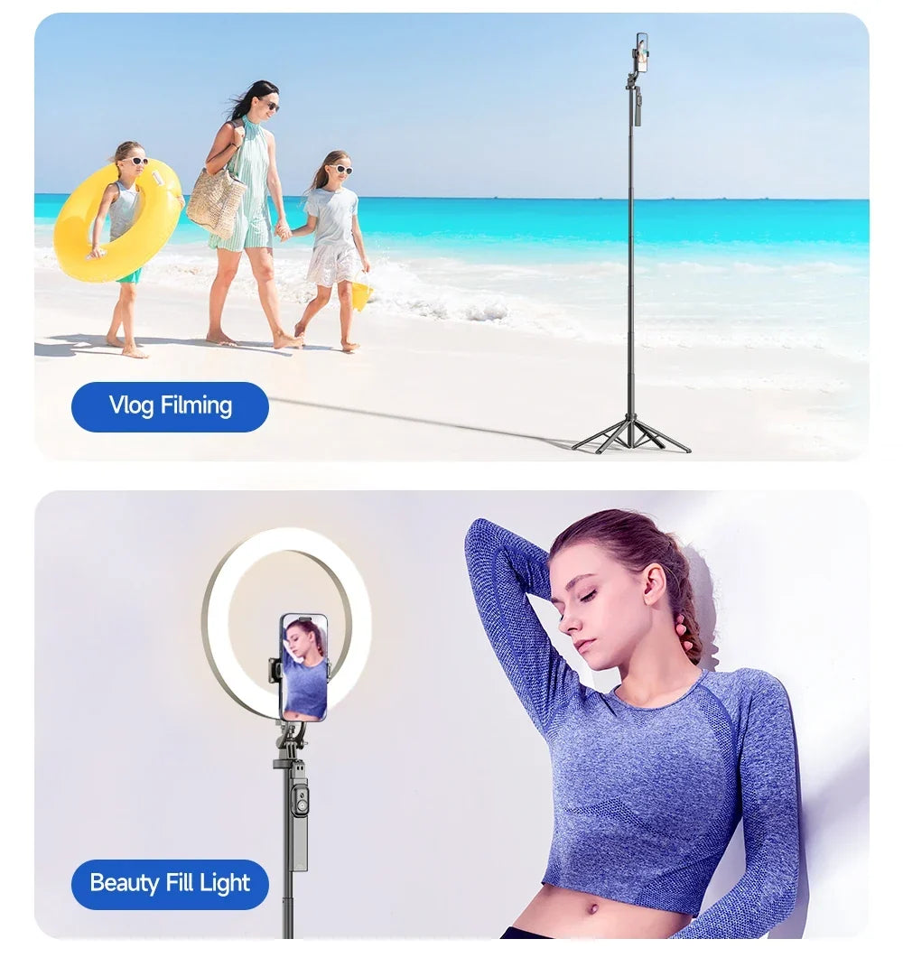 Tripod Stand with Wireless Bluetooth Remote