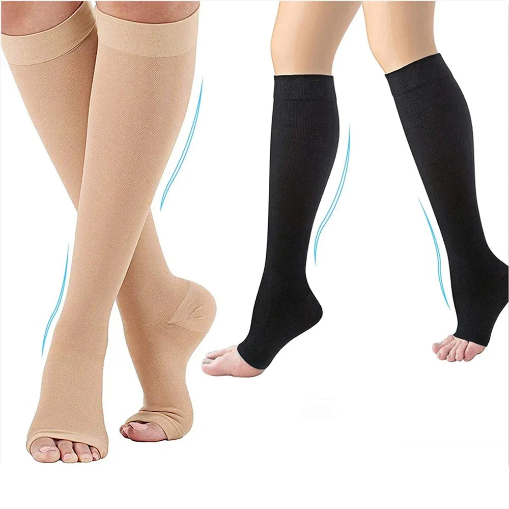Toeless Support Compression Socks S–XXL