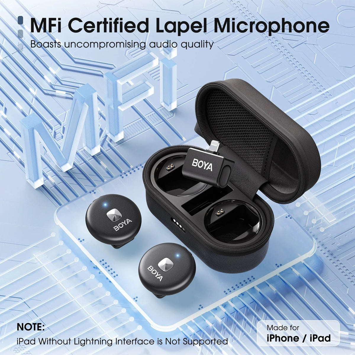 BOYA Omic D/U Wireless Lavalier Microphone