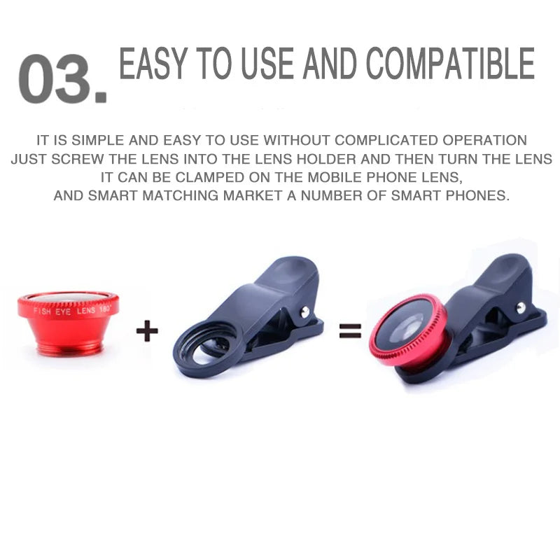 3-in-1 Smartphone Camera Lens Kit