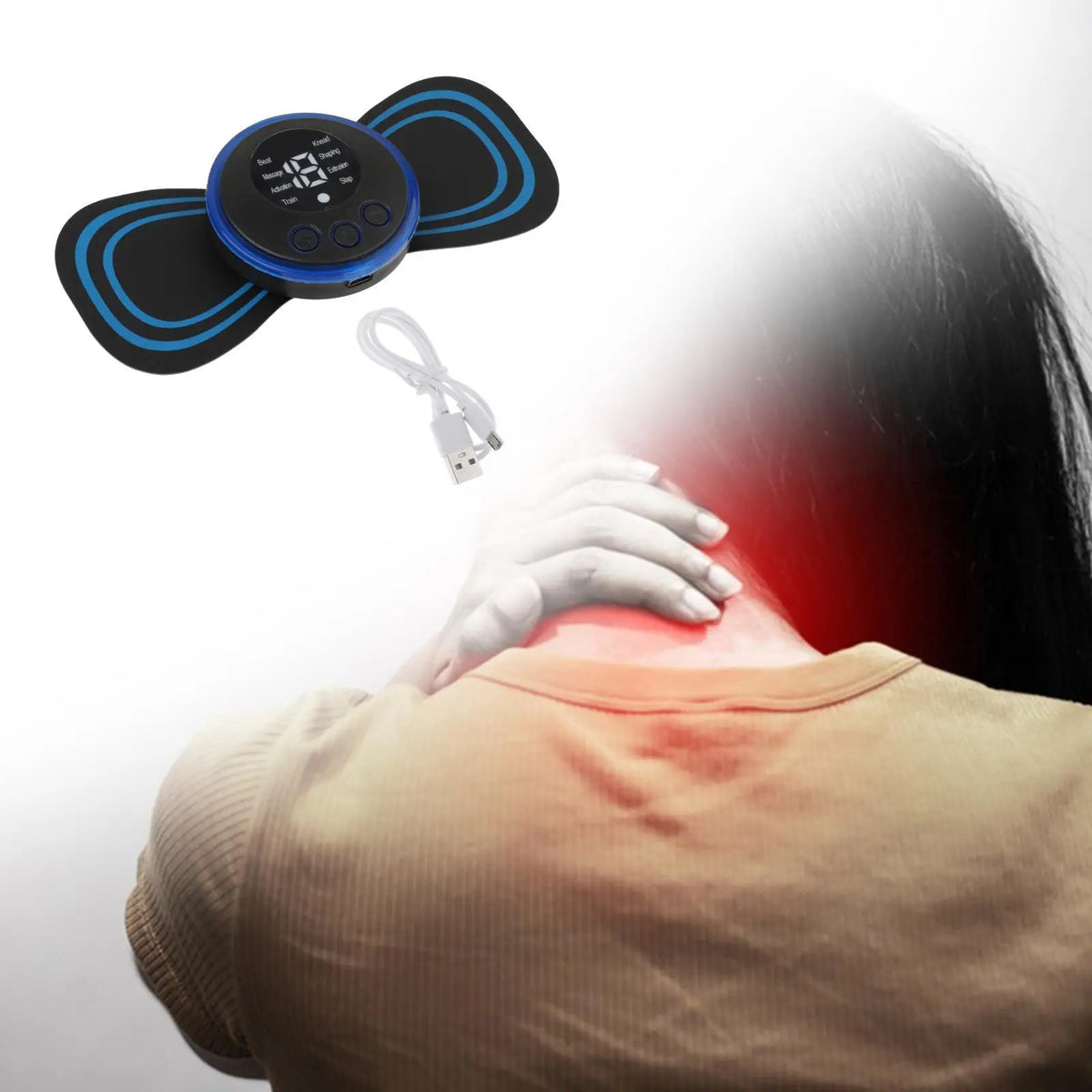 Adjustable Reusable Mini Electric Neck Massager