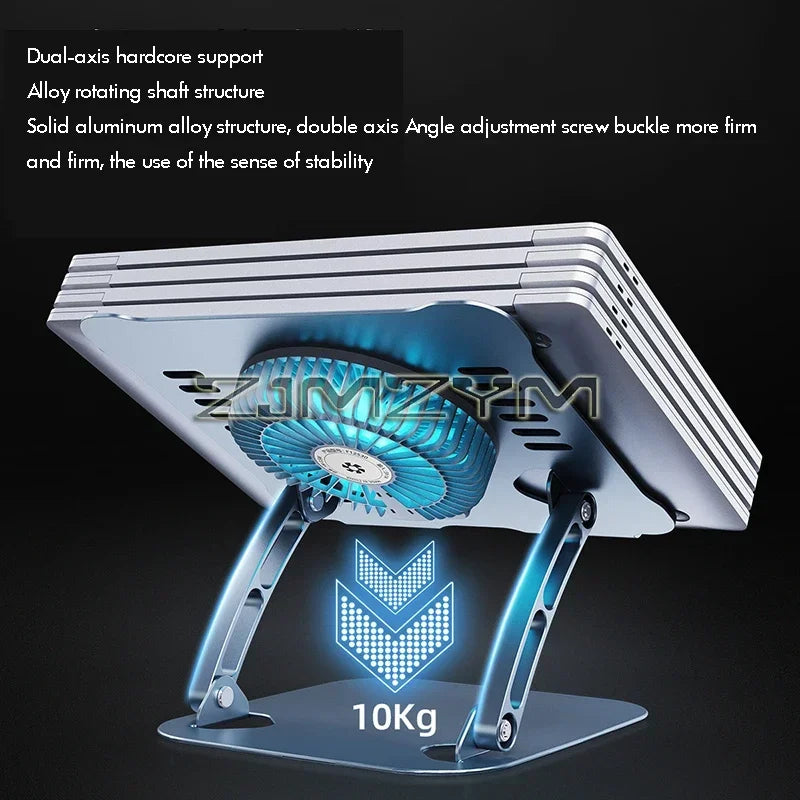 Aluminum Laptop Stand with Cooling Fan