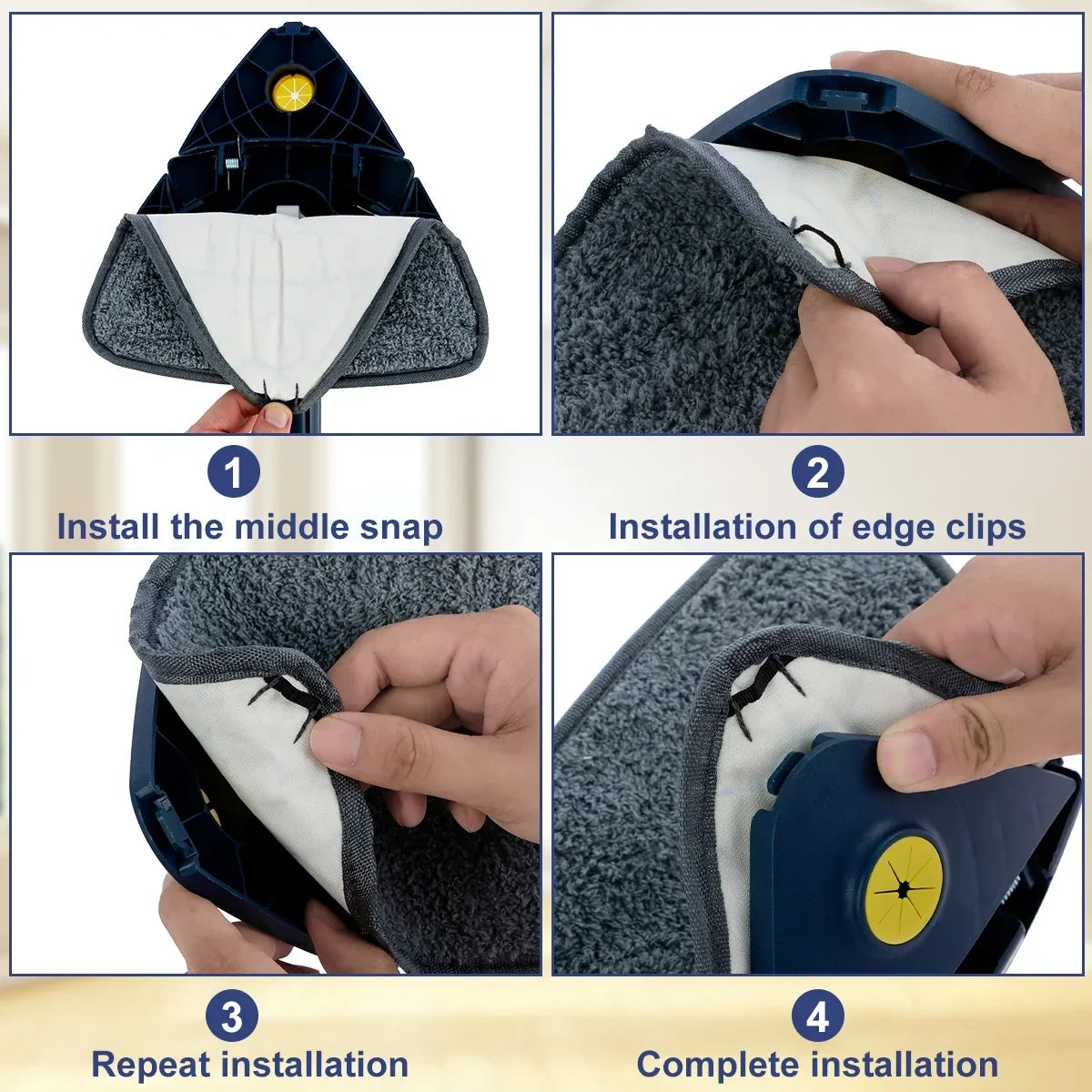 Telescopic Triangle Mop 360° Rotatable