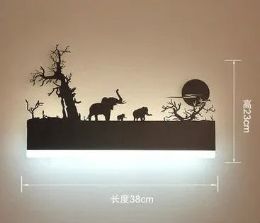 Sonce Black Wall Lamp