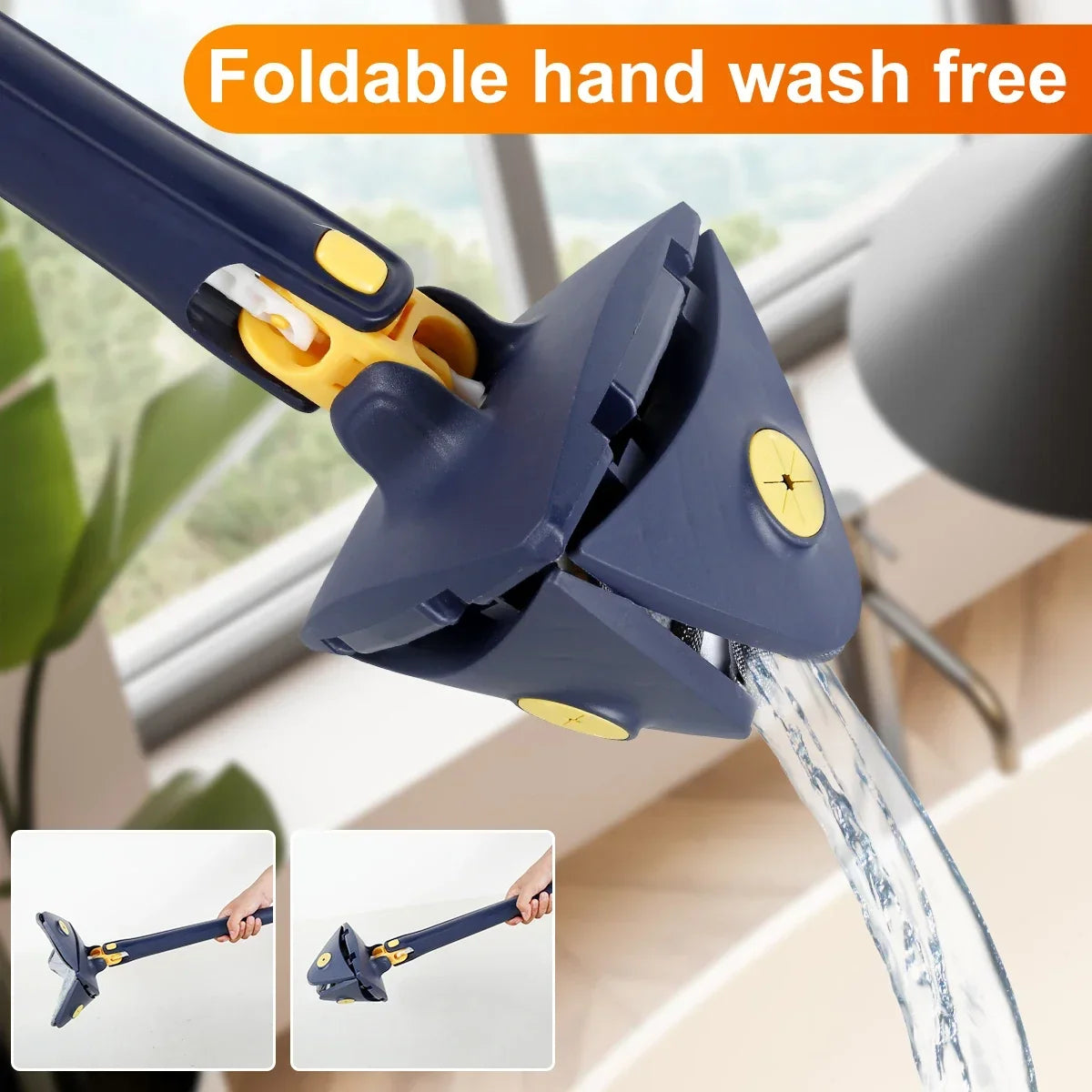 Telescopic Triangle Mop 360° Rotatable