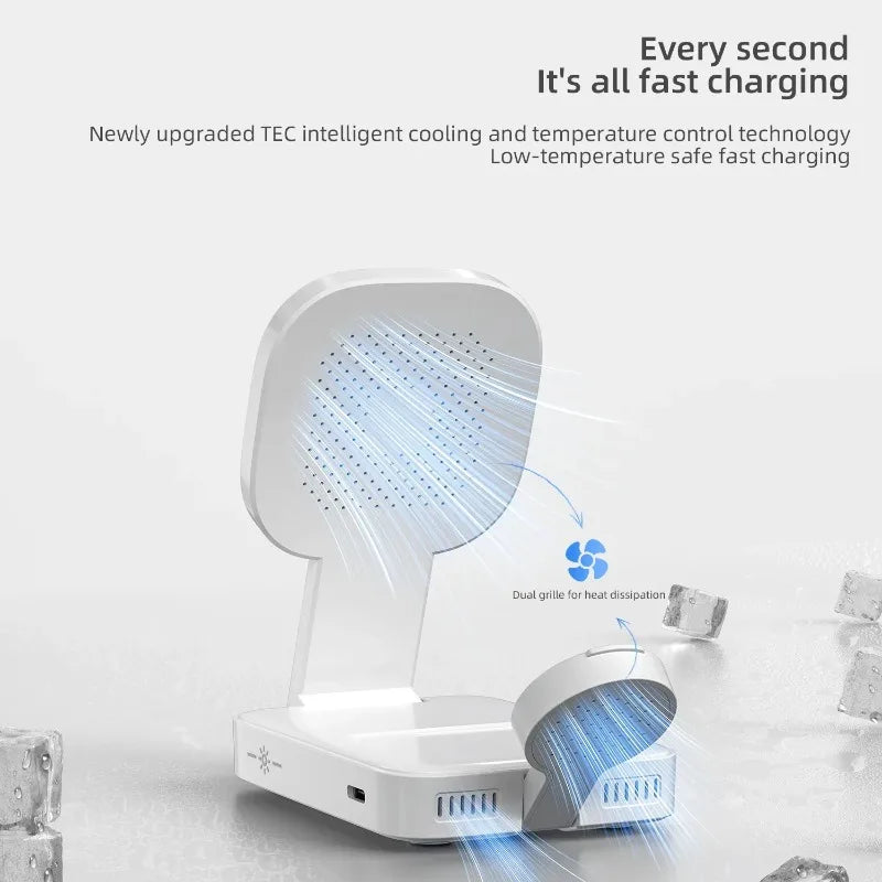 3-in-1 Magnetic Wireless Charger Folding Station –