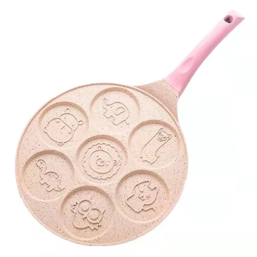 Seven-Hole Breakfast Nonstick Frying Pan