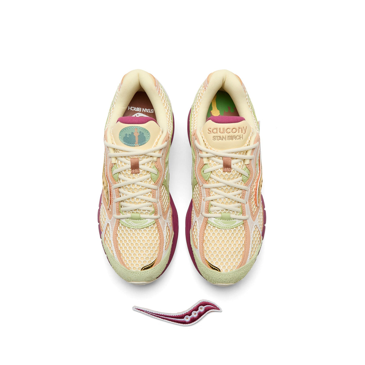 Stan Birch x Saucony ProGrid Guide 7 (Cream/Mauve)