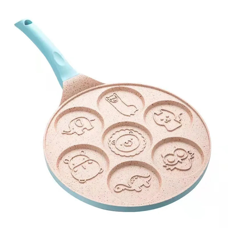Seven-Hole Breakfast Nonstick Frying Pan