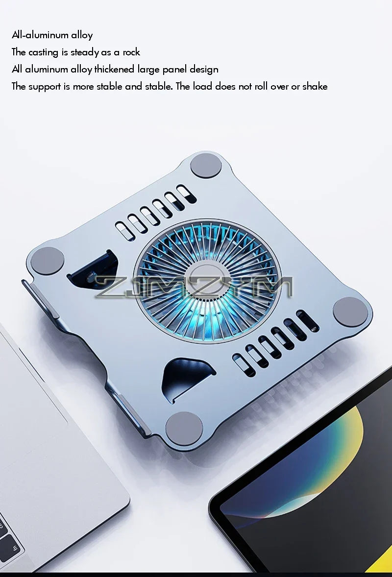 Aluminum Laptop Stand with Cooling Fan