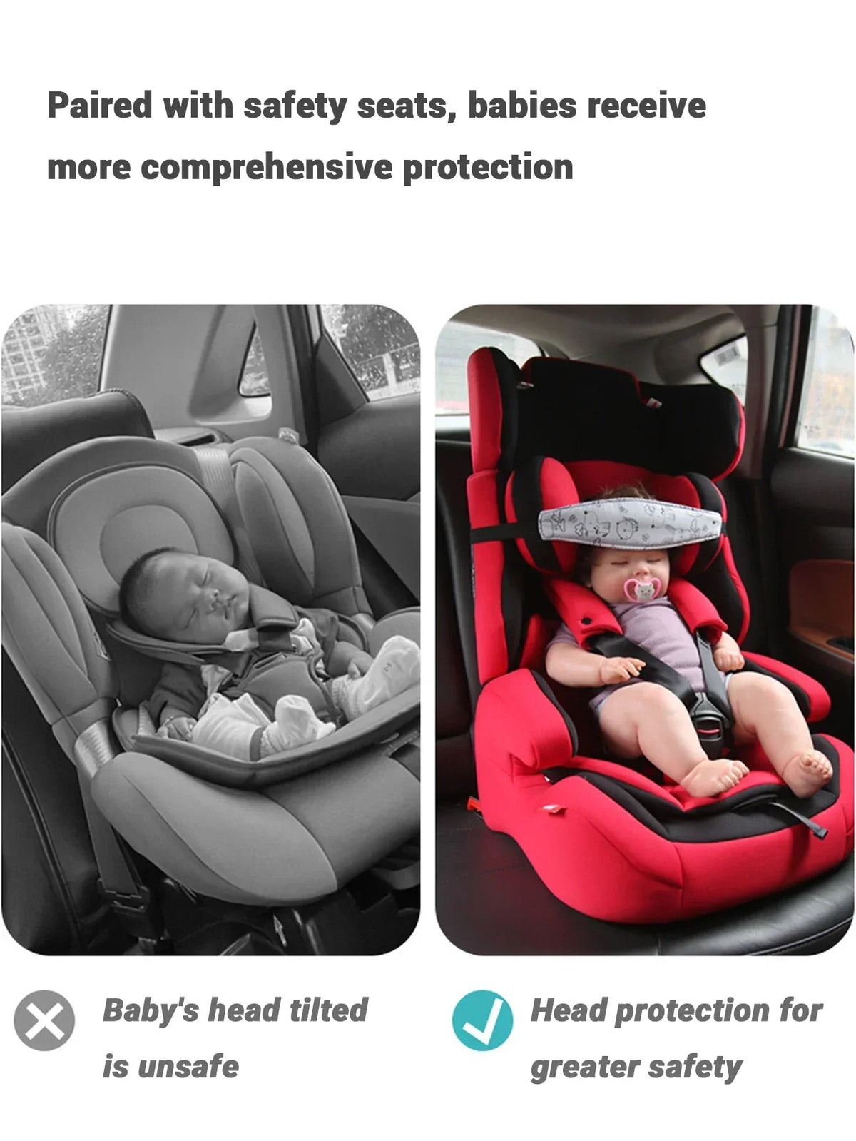 Baby & Toddler Car Seat Head Support