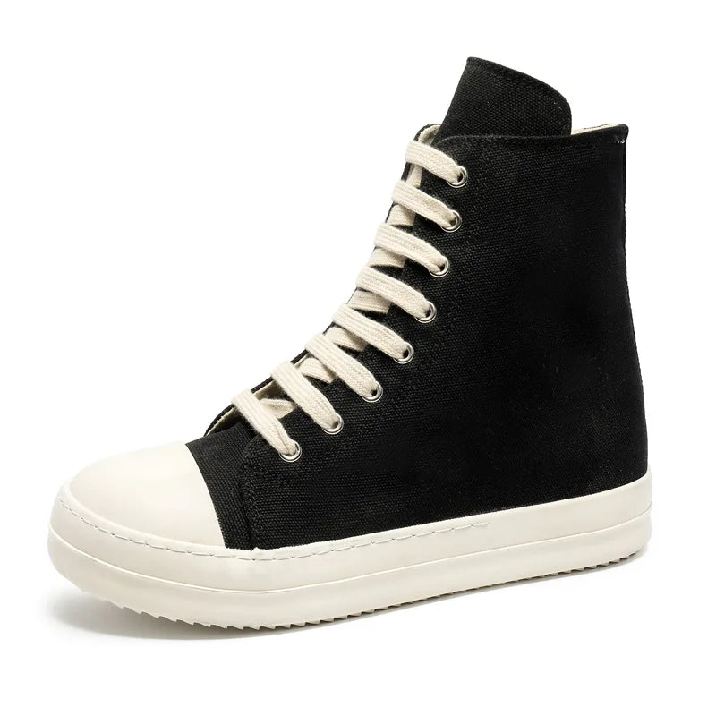 Casual Canvas Lace-Up Thick Sole Fashion Shoes