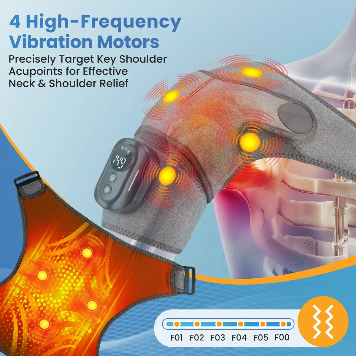 Heated Shoulder Massage Belt