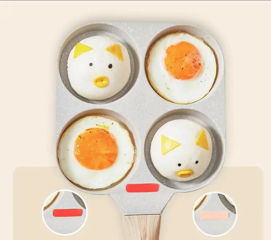 Four-Hole Egg Pancake Frying Pan