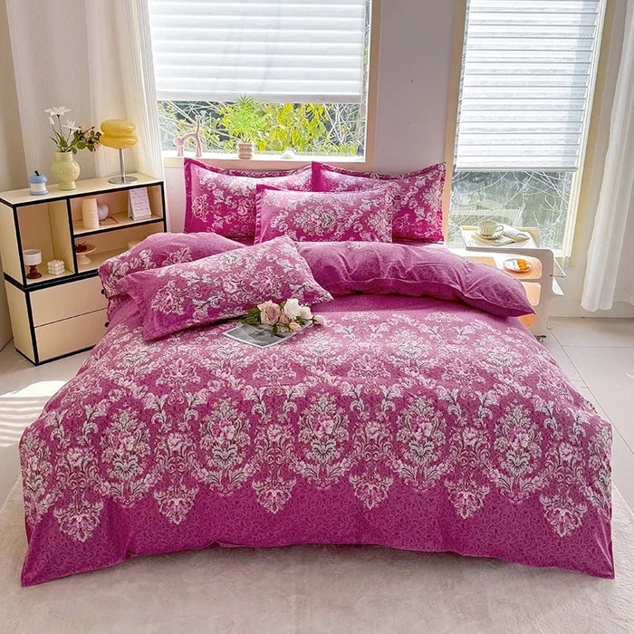 Black Marble Duvet Cover Set