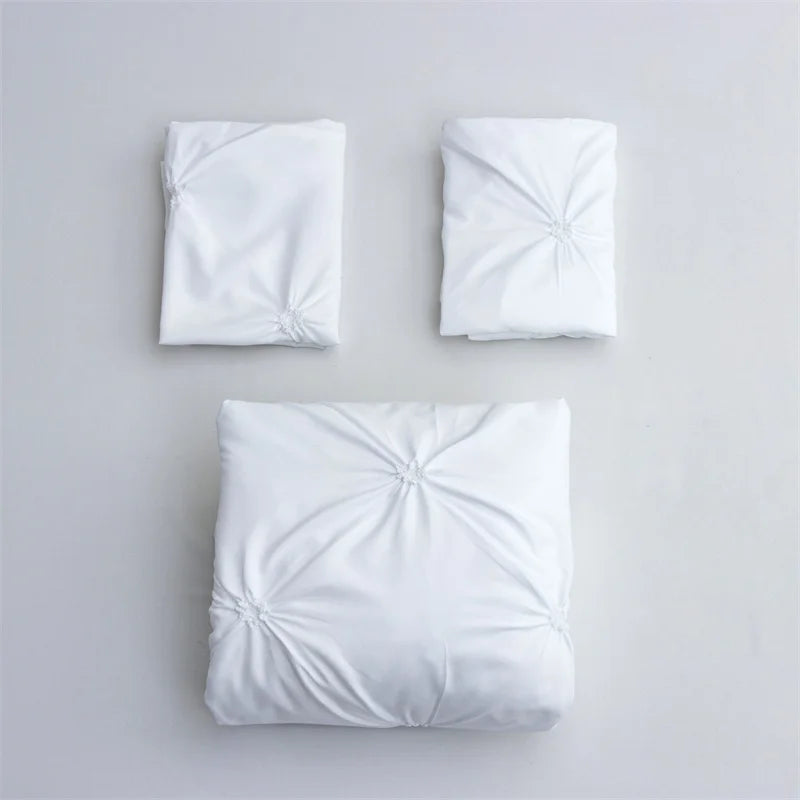 3-Piece Gray Queen Duvet Cover & Pillowcases