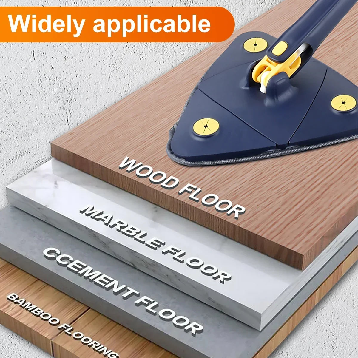 Telescopic Triangle Mop 360° Rotatable