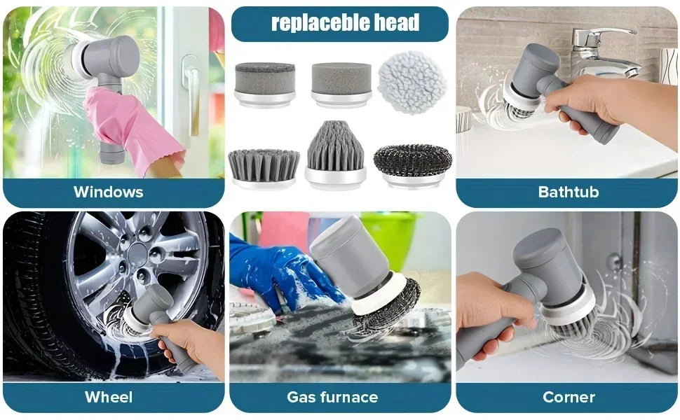Electric Spin Scrubber Cleaning Brush