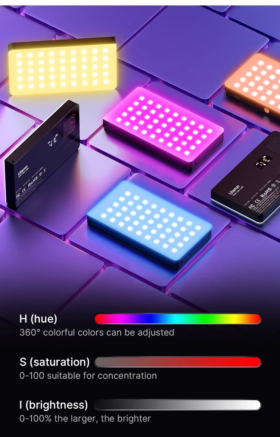Ulanzi LT002 7" RGB Pocket Fill Light