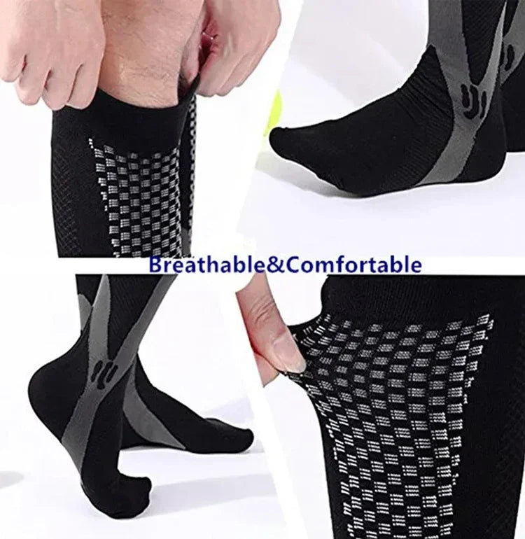 Supportive Long Socks for Sports, Travel &amp; Everyday Comfort