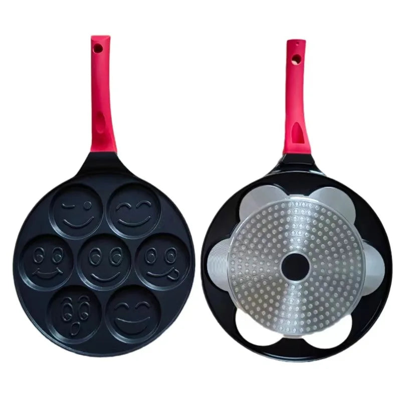 Seven-Hole Breakfast Nonstick Frying Pan
