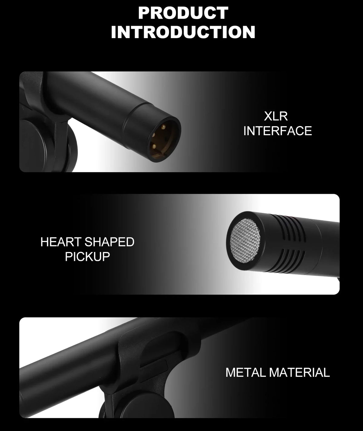 C02 Champagne Colored Metal Condenser Microphone