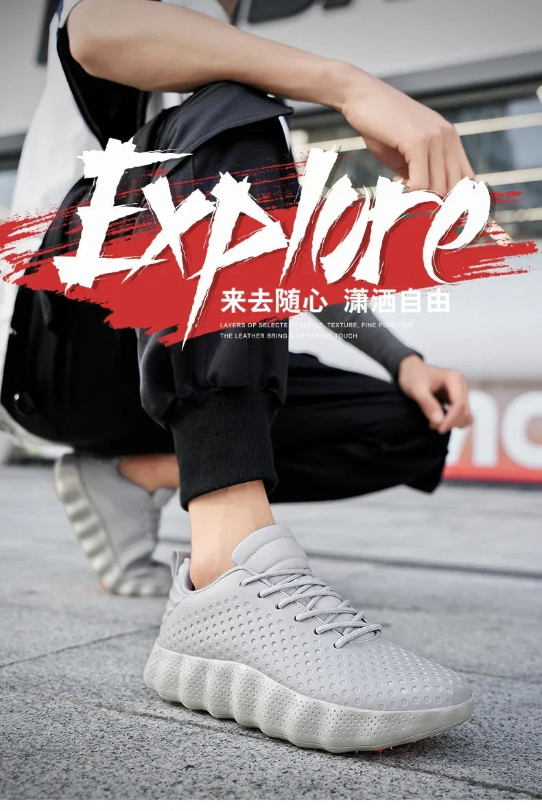 Men’s Breathable Running Cushioned Sports Sneakers
