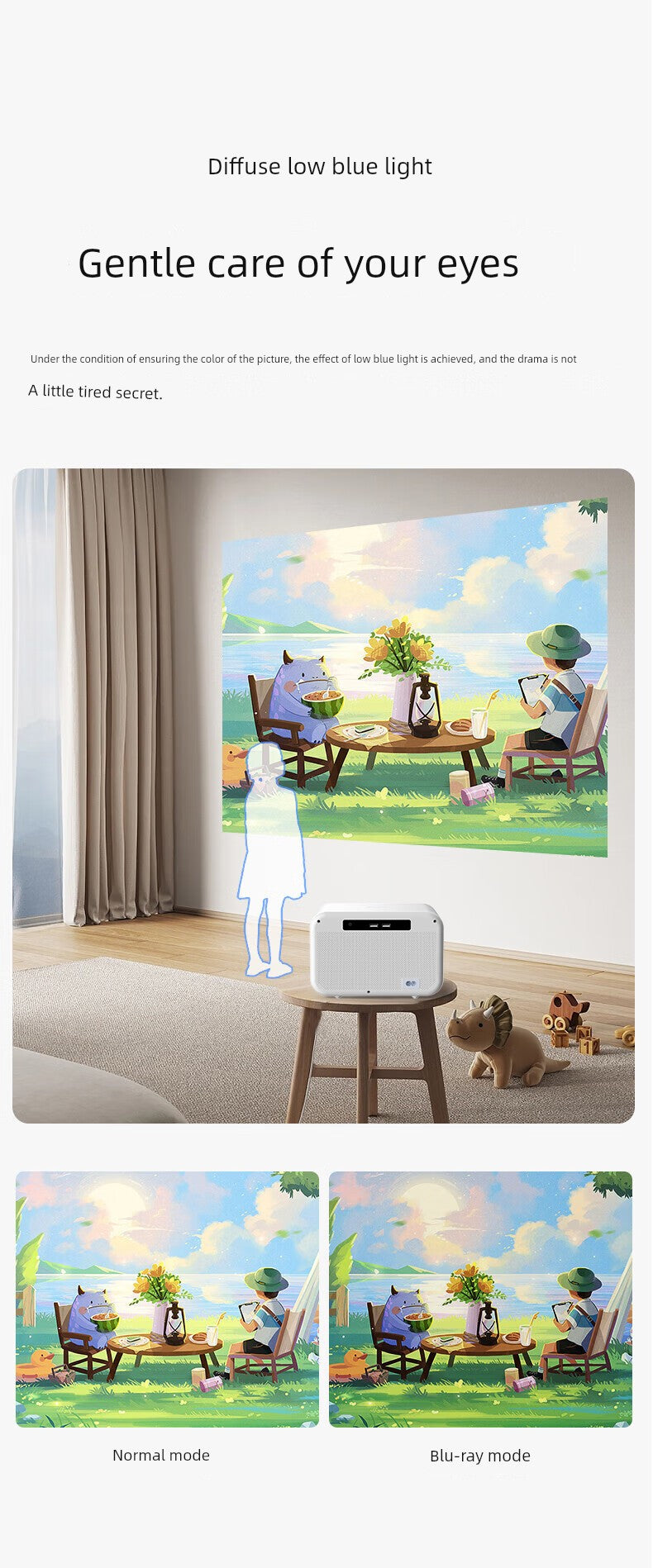 Konka 4K Portable Overhead Projector