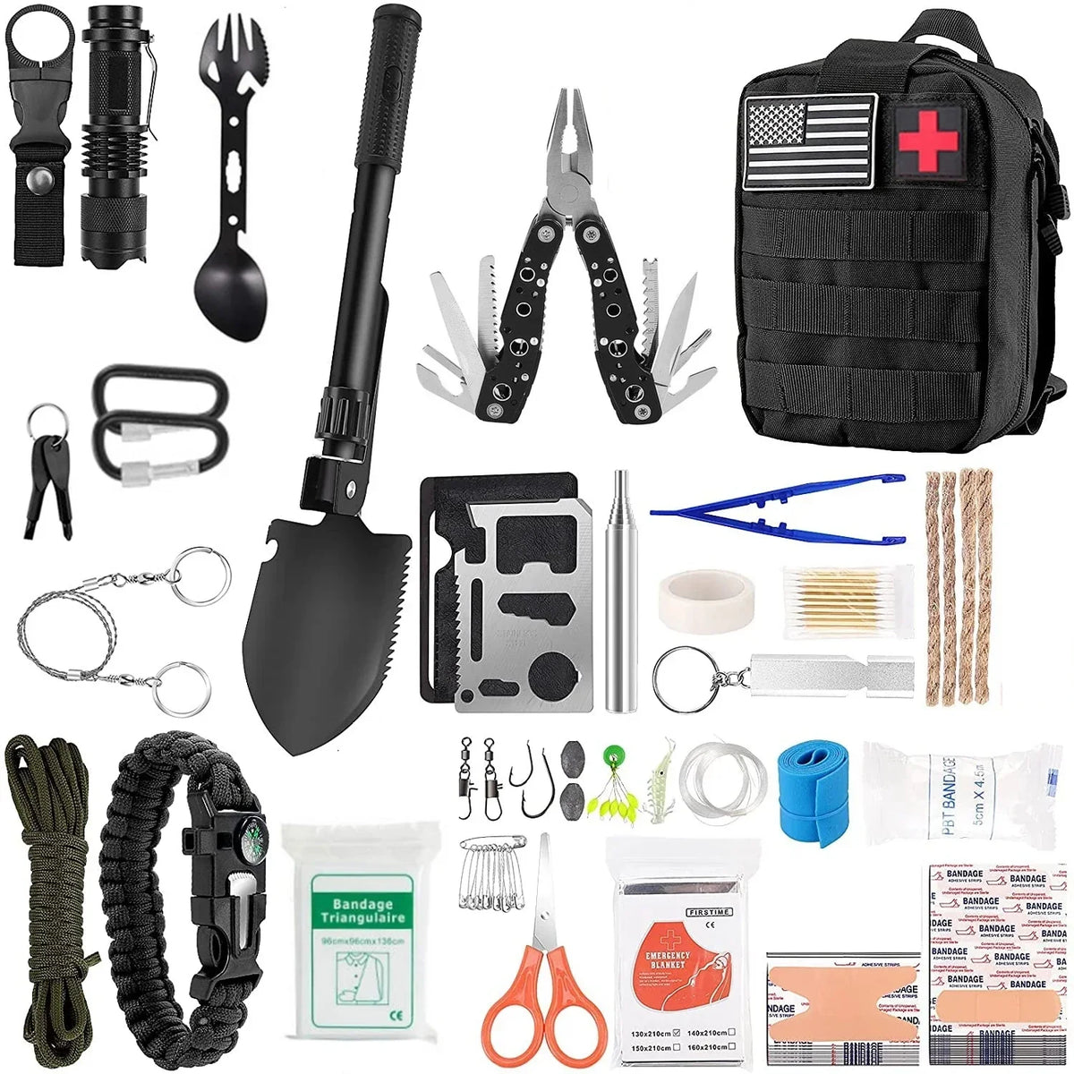 Outdoor Multifunction Camping Survival Kit
