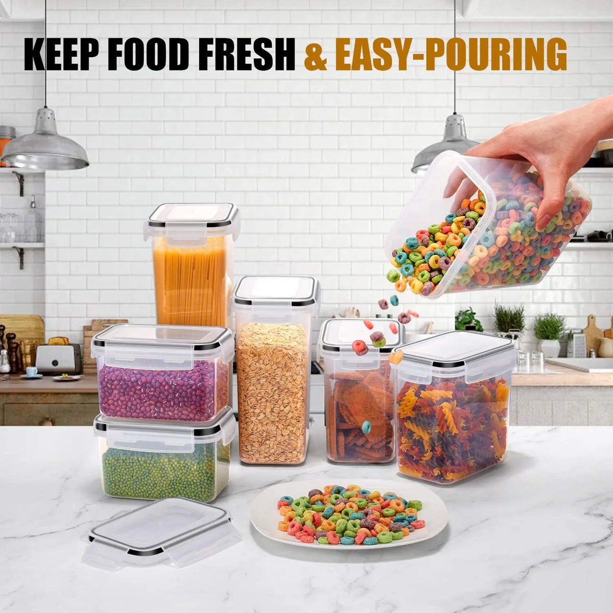 7pcs Airtight Food Storage Containers Set