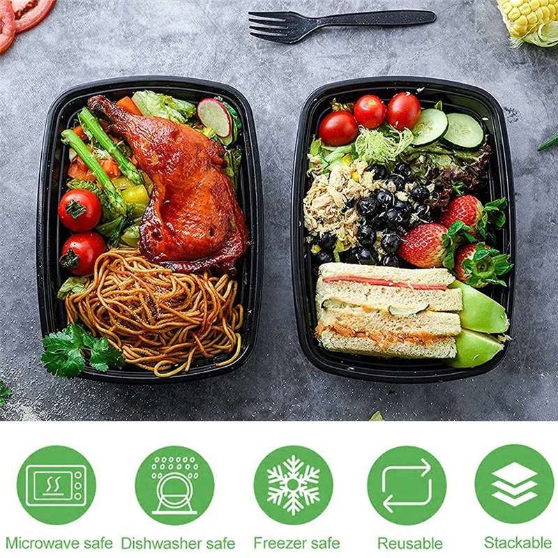 50-Pack Meal Prep Containers