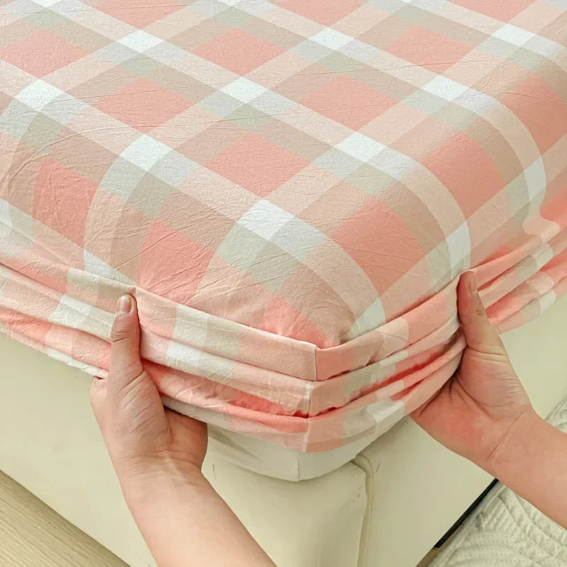 Pure Cotton Fitted Soft Mattress Cover for Kids & Adults