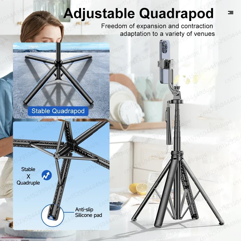 Tripod Stand with Wireless Bluetooth Remote
