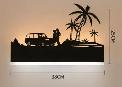 Sonce Black Wall Lamp