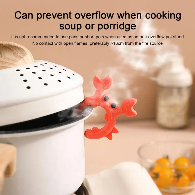 Crab-Shaped Silicone Utensil Rest