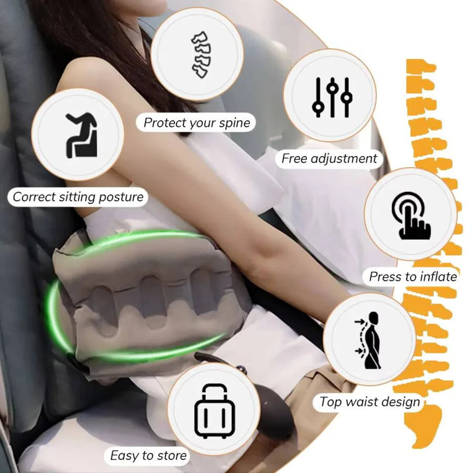 Inflatable Lumbar Support Pillow