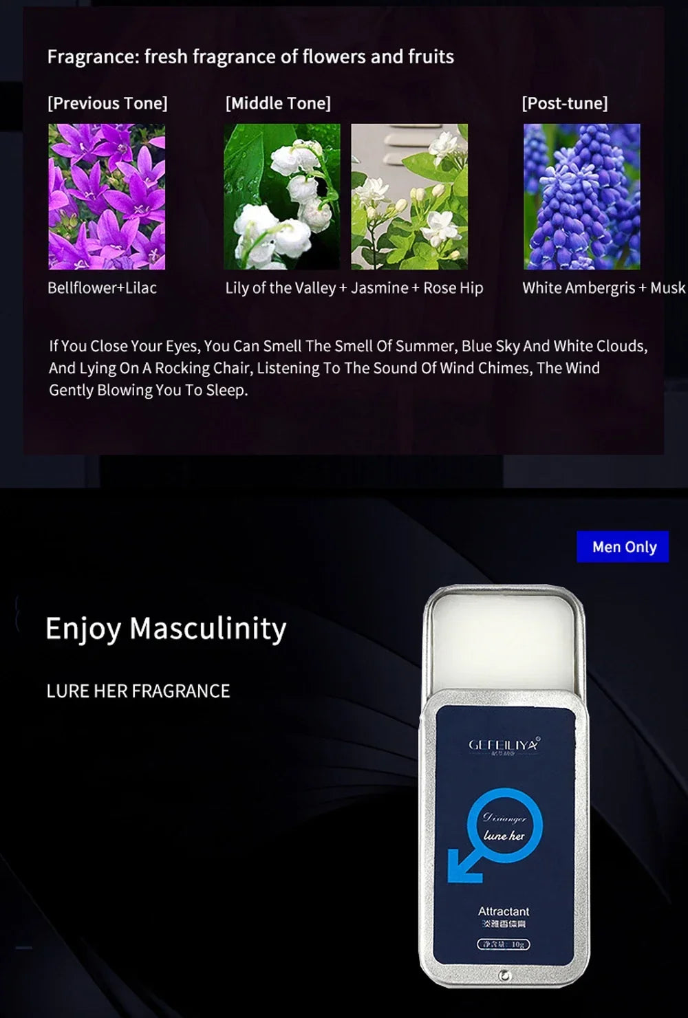 Solid Pheromone Perfume Deodorant