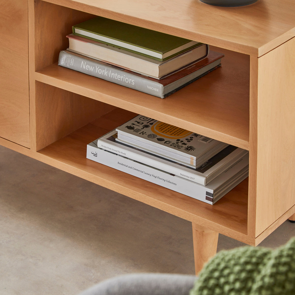 Scandinavian Light Walnut Oslo TV Stand